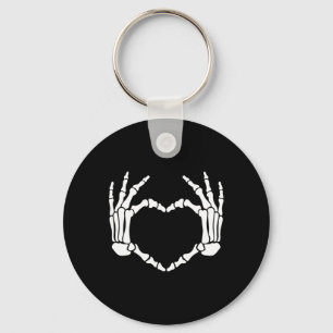 Hands Herz signieren Retro Halloween Kostüm Frauen Schlüsselanhänger