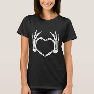 Hands Herz signieren Retro Halloween Kostüm Frauen T-Shirt