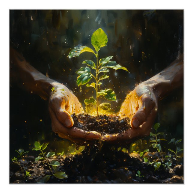 Hands Holding Hope Poster (Vorderseite)