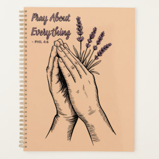 Hands in Prayer Devotional design- Lavender Planer