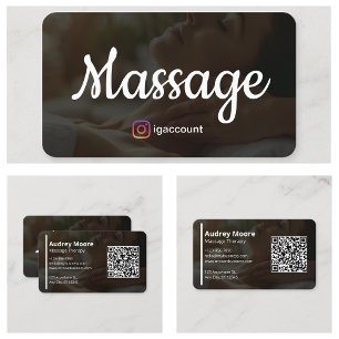 Hands Massage Therapy Vorlagen Design Visitenkarte