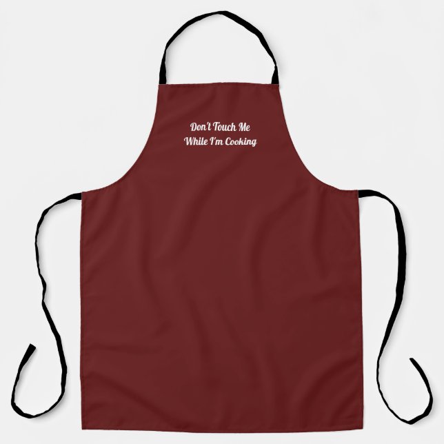 Hands Off Cooking Apron Schürze (Vorderseite)