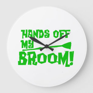 Hands Off Große Wanduhr