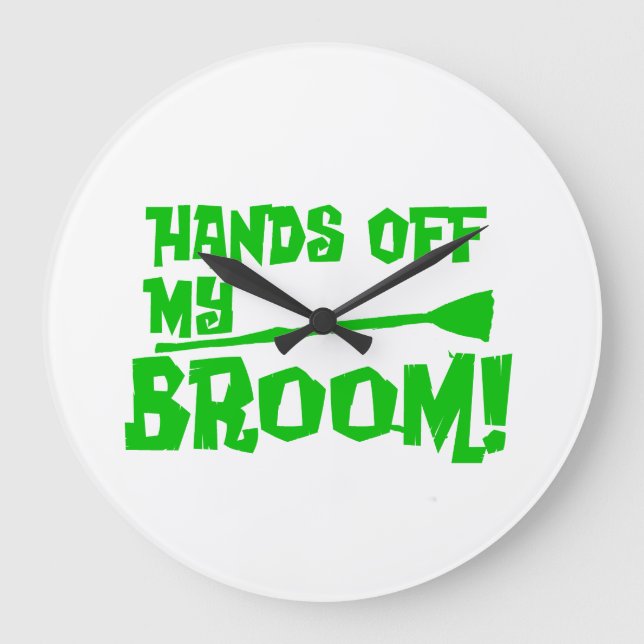 Hands Off Große Wanduhr (Vorderseite)