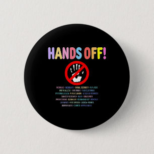 Hands Off Protest 2025 Button