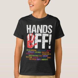 Hands Off Protest 5. April Widerstand Anti Trump T-Shirt