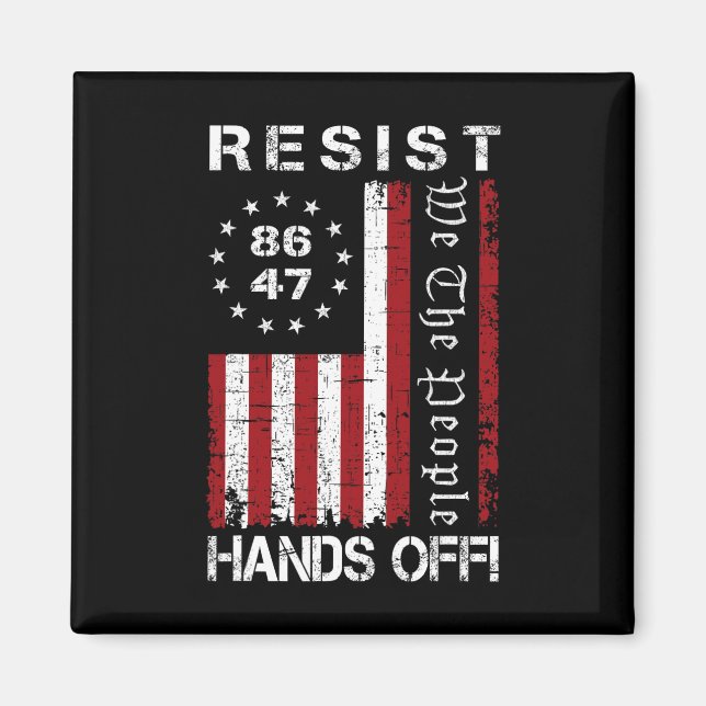 Hands Off Protest 86 47 8647 Protest Rett D Magnet (Vorne)