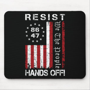 Hands Off Protest 86 47 8647 Protest Rett D Mousepad