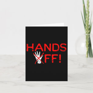 Hands Off Protest Resist Karte