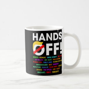 Hands Off Protest Samstag 5. April Männer 5 Frauen Kaffeetasse