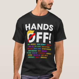 Hands Off Protest Samstag 5. April Männer 5 Frauen T-Shirt