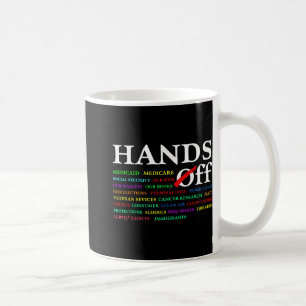 Hands Off Protest Samstag 5. April Männer Frauen 7 Kaffeetasse