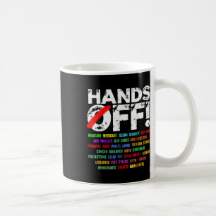 Hands Off Protest Samstag 5. April Männer Frauen _ Kaffeetasse