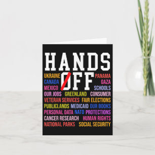 Hands Off Protest Samstag, 5. April Männer Frauen Karte