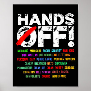 Hands Off Protest Samstag 5. April Männer Frauen _ Poster