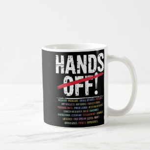 Hands Off Protest T - Shirt2.png Kaffeetasse