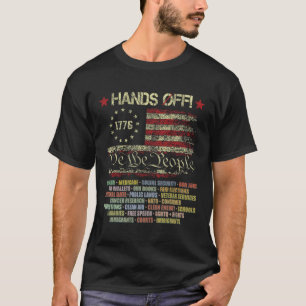 Hands Off Shirt Protest Männer Frauen T - Shirt.pn