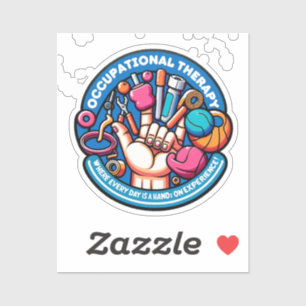 Hands-On-Therapie - Arbeitstherapie Aufkleber