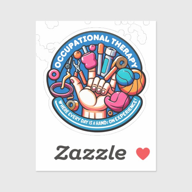 Hands-On-Therapie - Arbeitstherapie Aufkleber (Blatt)