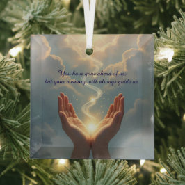 Hands Set the Soul Free, peace, sympathy Ornament Aus Glas