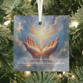 Hands Set the Soul Free, sympathy Ornament Aus Glas