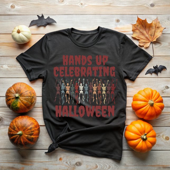 Hands Up Celebrating Halloween T-Shirt (Von Creator hochgeladen)