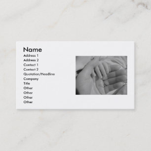 Hands-Visitenkarte Visitenkarte