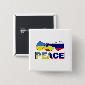 Handschake des Friedens, ukrainische Flagge für Ru Button