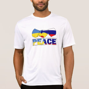 Handschake des Friedens, ukrainische Flagge für Ru T-Shirt