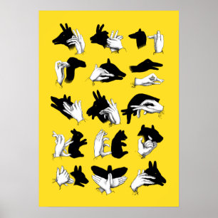 Handschatten Poster