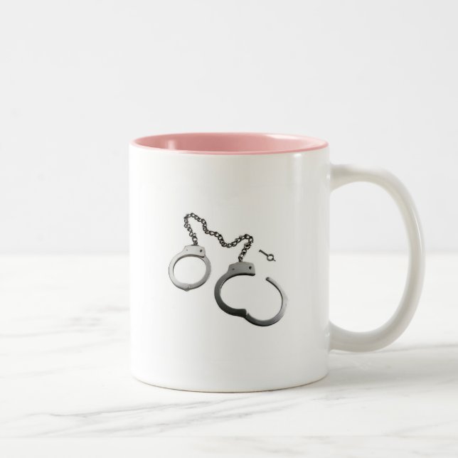 Handschellen Zweifarbige Tasse (Rechts)