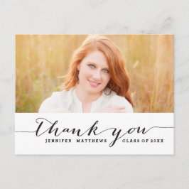 Handschrift | Abschluss Vielen Dank, Postkarte