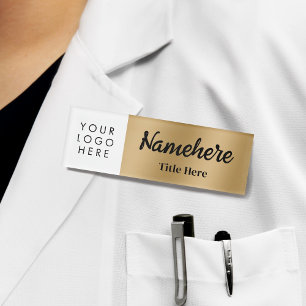 Handschrift des Logos Imitate Gold Fett Titel Namenschild