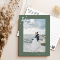 Handschrift einfache Seite Vielen Dank Postkarte