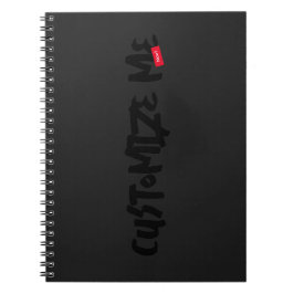 Handschrift für schwarze Tone-on-Tone-Marker Notizblock