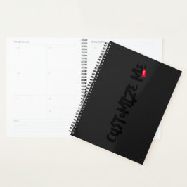 Handschrift für schwarze Tone-on-Tone-Marker Planer