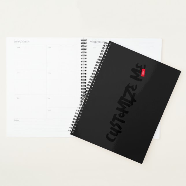 Handschrift für schwarze Tone-on-Tone-Marker Planer (Anzeige)