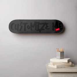 Handschrift für schwarze Tone-on-Tone-Marker Skateboard