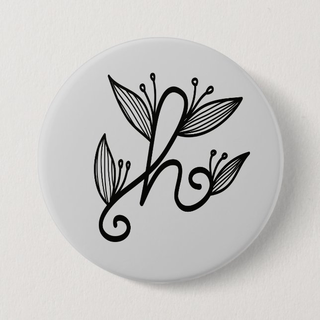 Handschrift h button (Vorderseite)