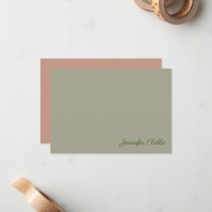 Handschrift-Monogramm-Name Elegante Farben Vorlage