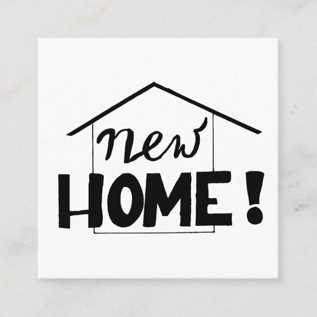 Handschrift Neue Adresskarte Begleitkarte (Vorderseite)