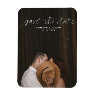 Handschrift Save the Date Flexi Magnet
