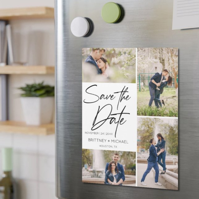 Handschrift Save the Date Magnetkarte (Von Creator hochgeladen)