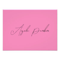 Handschrift Schlicht Einfach rosa Beruflicher Name
