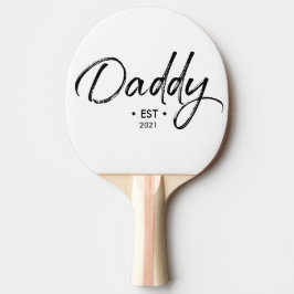Handschrift Script Daddy Etabliertes Jahr Tischtennis Schläger