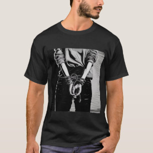 Handschrift Shibari BW Abbildung T-Shirt