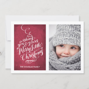 Handschrift Typografie Ornament   Christmas Feiertagskarte