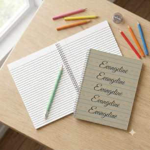 Handschrift-Übungsheft Notizbuch