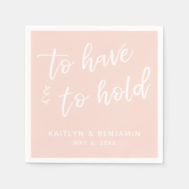 Handschrift, um rot zu halten und zu halten serviette (Vorderseite)