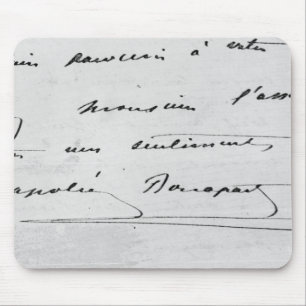 Handschrift und Unterzeichnung Mousepad